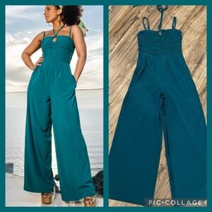 Athleta Teal Alicia Keys Jumpsuit